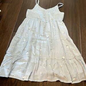 abercrombie kids light blue floral sundress